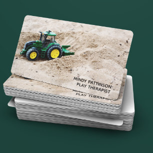Child Play Therapist Youth Psychologist Toy Truck Business Card