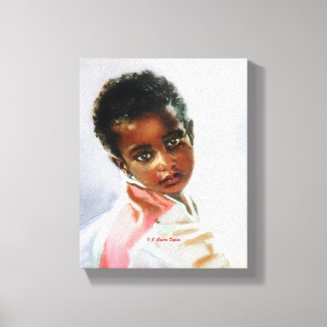 Child Portrait Canvas Print (Front)