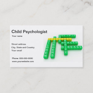 Child Psychologist Psychiatrist Business card