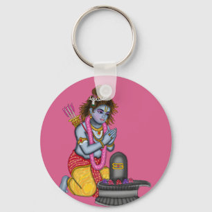 Child Rama Worshipping Shiva Keychain