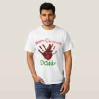 Child’s Christmas hand print t-shirt Rudolph reind