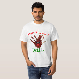 Child’s Christmas hand print t-shirt Rudolph reind