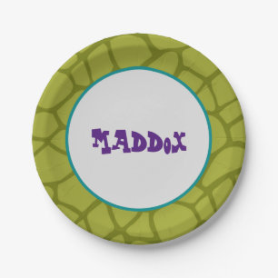 Child’s giraffe birthday  paper plate