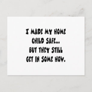 Child Safe Home Postcard