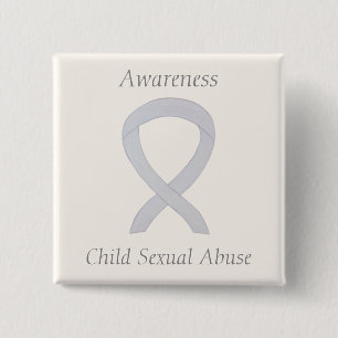 Child Sexual Abuse Awareness White Ribbon Pin