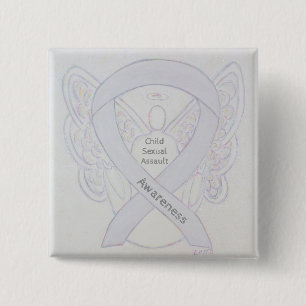 Child Sexual Assault Awareness White Ribbon Pin