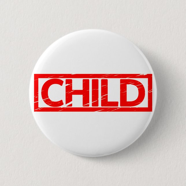 Child Stamp 6 Cm Round Badge (Front)