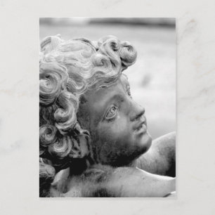Child statue postcard