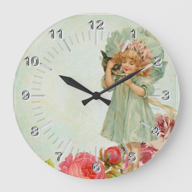 Child vintage large clock (Front)