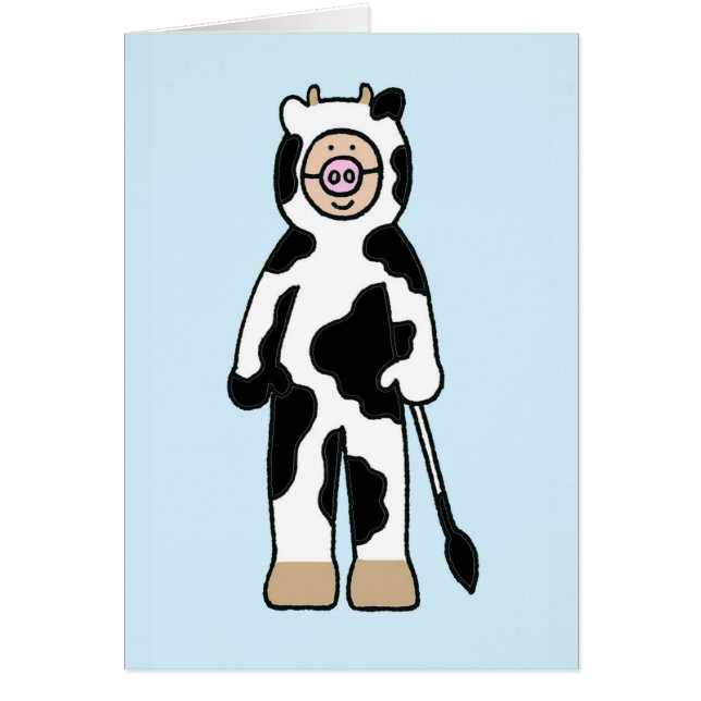 Child Wearing a Cow Costume (Front)