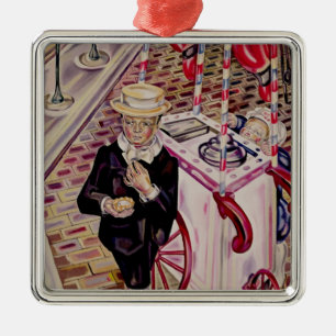 Child with an Ice Cream Metal Tree Decoration