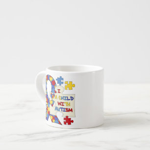 Child With Autism Awareness Ribbon Espresso Cup