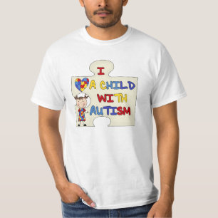 Child WIth Autism Brunette Girl 2 T-Shirt