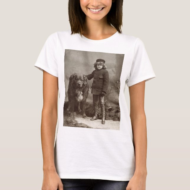 Child With Dog, C1885 T-Shirt (Front)