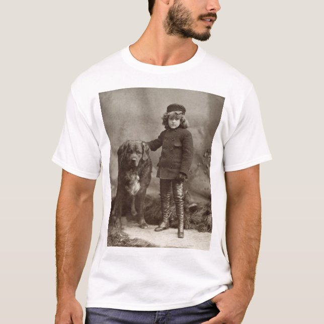 Child With Dog, C1885 T-Shirt (Front)