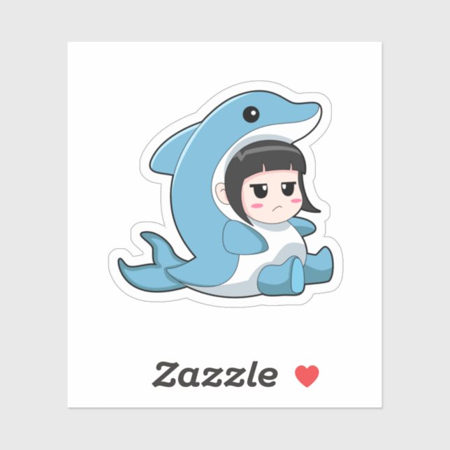 Child with Dolphin Costume (Sheet)