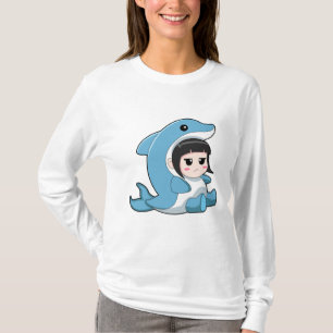 Child with Dolphin Costume T-Shirt
