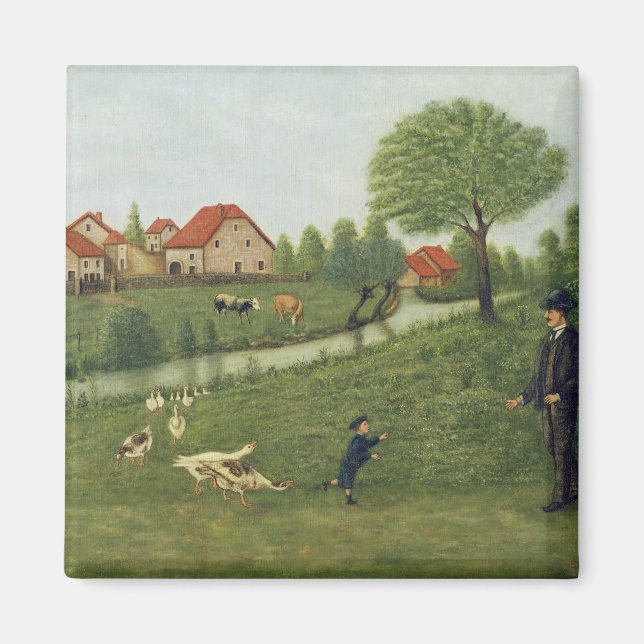 Child with Geese Magnet (Front)