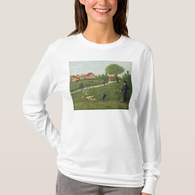 Child with Geese T-Shirt (Front)