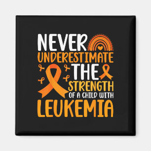 Child with leukaemia warrior leukaemia awareness magnet