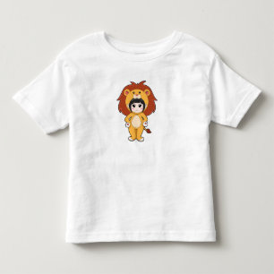 Child with Lion Costume Toddler T-Shirt