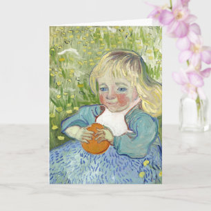 Child with Orange, Vincent Van Gogh Card