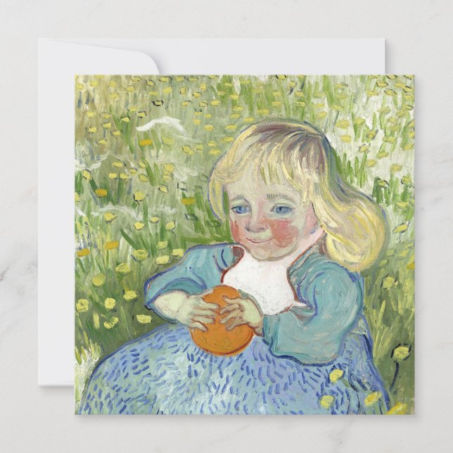 Child with Orange, Vincent Van Gogh Holiday Card (Front)