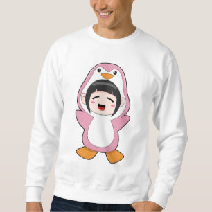 Child with Penguin Costume Sweatshirt