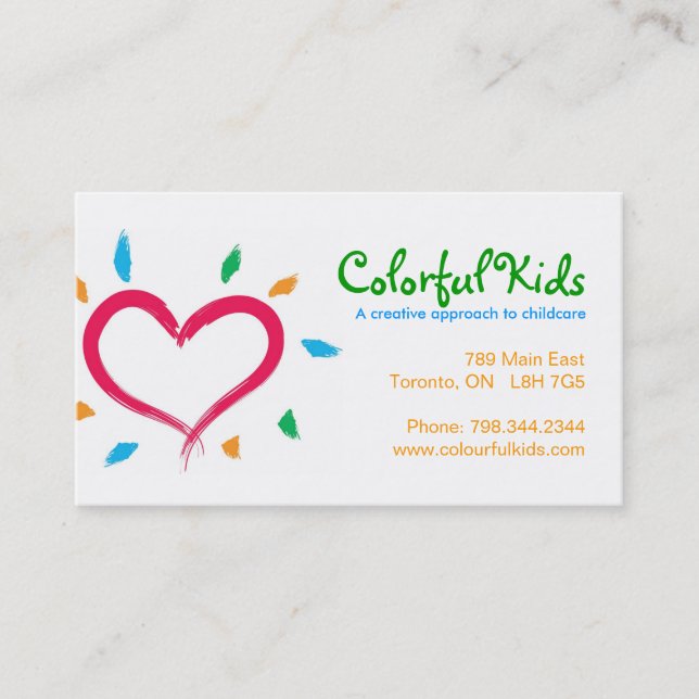 Childcare Business Cards (Front)