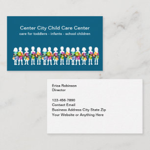 Childcare Center Theme Business Cards 