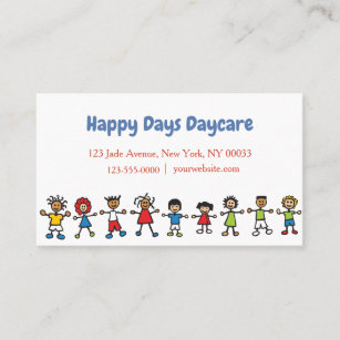 Childcare Daycare Babysitter Business Card