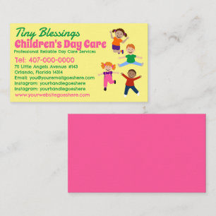 Childcare Daycare Babysitting Services Business Card