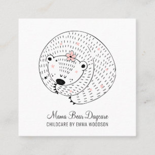 Childcare Daycare Mama Bear Business Card
