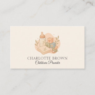 Childcare Daycare Preschool Early Learning Business Card