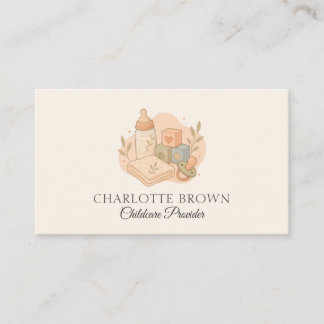 Childcare Daycare Preschool Early Learning Business Card