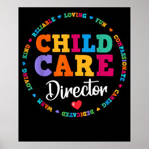 Childcare Director Daycare Crew School Provider Poster