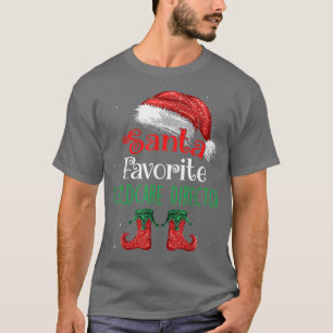 Childcare Director Santa Favourite Claus Christmas T-Shirt