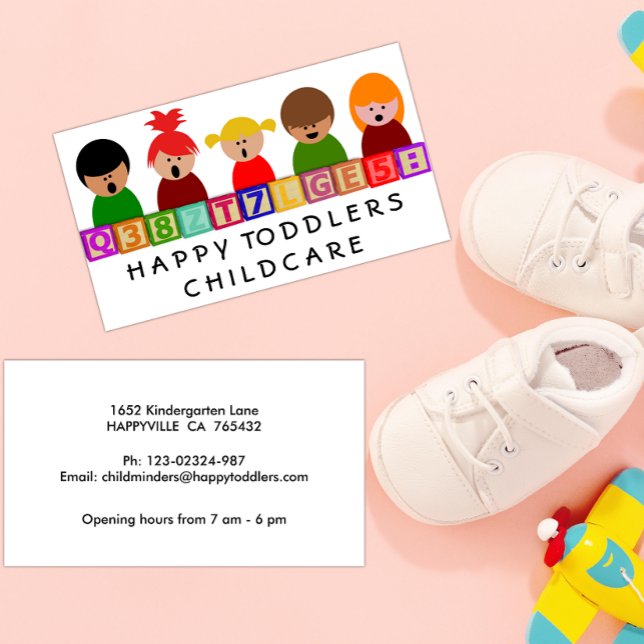 Childcare, Kindergarten Business Card (Creator Uploaded)