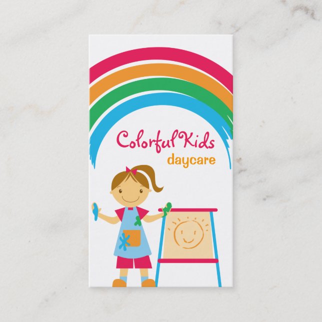 Childcare | School Teacher Business Cards (Front)
