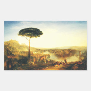 Childe Harold's Pilgrimage by Joseph Turner Rectangular Sticker