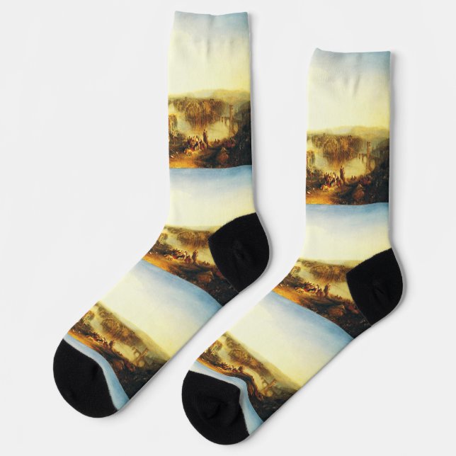 Childe Harold's Pilgrimage by Joseph Turner Socks (Left)