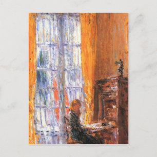 Childe Hassam - At the desk Postcard
