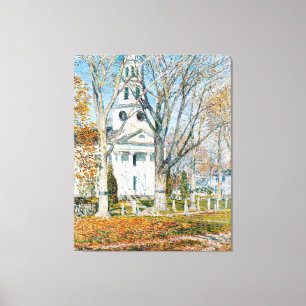 Childe Hassam, Church at Old Lyme, Canvas Print