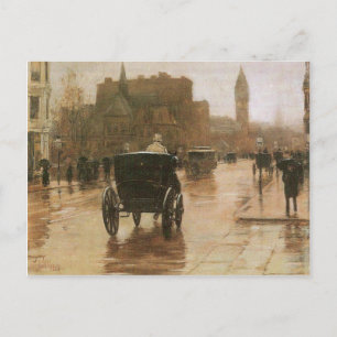 Childe Hassam - Columbus Avenue Postcard