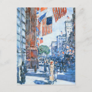 Childe Hassam - Flags Fifth Avenue Postcard