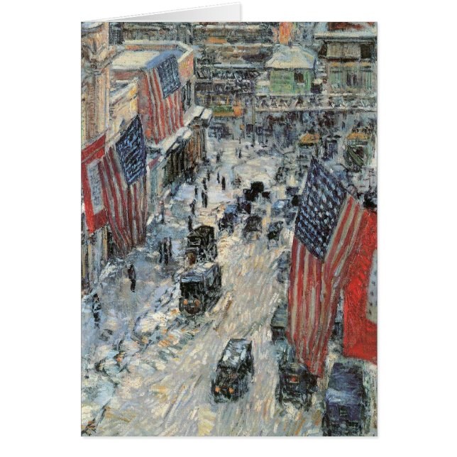 Childe Hassam - Flags on Fifth Avenue Winter 1918 (Front)