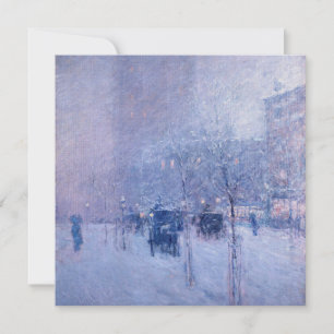Childe Hassam - Late Afternoon, New York, Winter Holiday Card