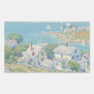 Childe Hassam - New England Headlands Rectangular Sticker