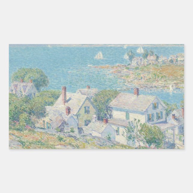 Childe Hassam - New England Headlands Rectangular Sticker (Front)