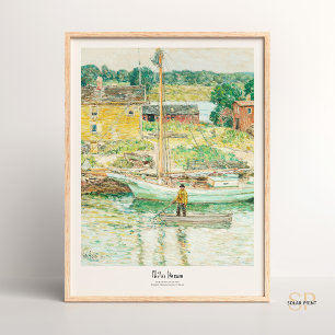 Childe Hassam Oyster Sloop, Cos Cob Art Print